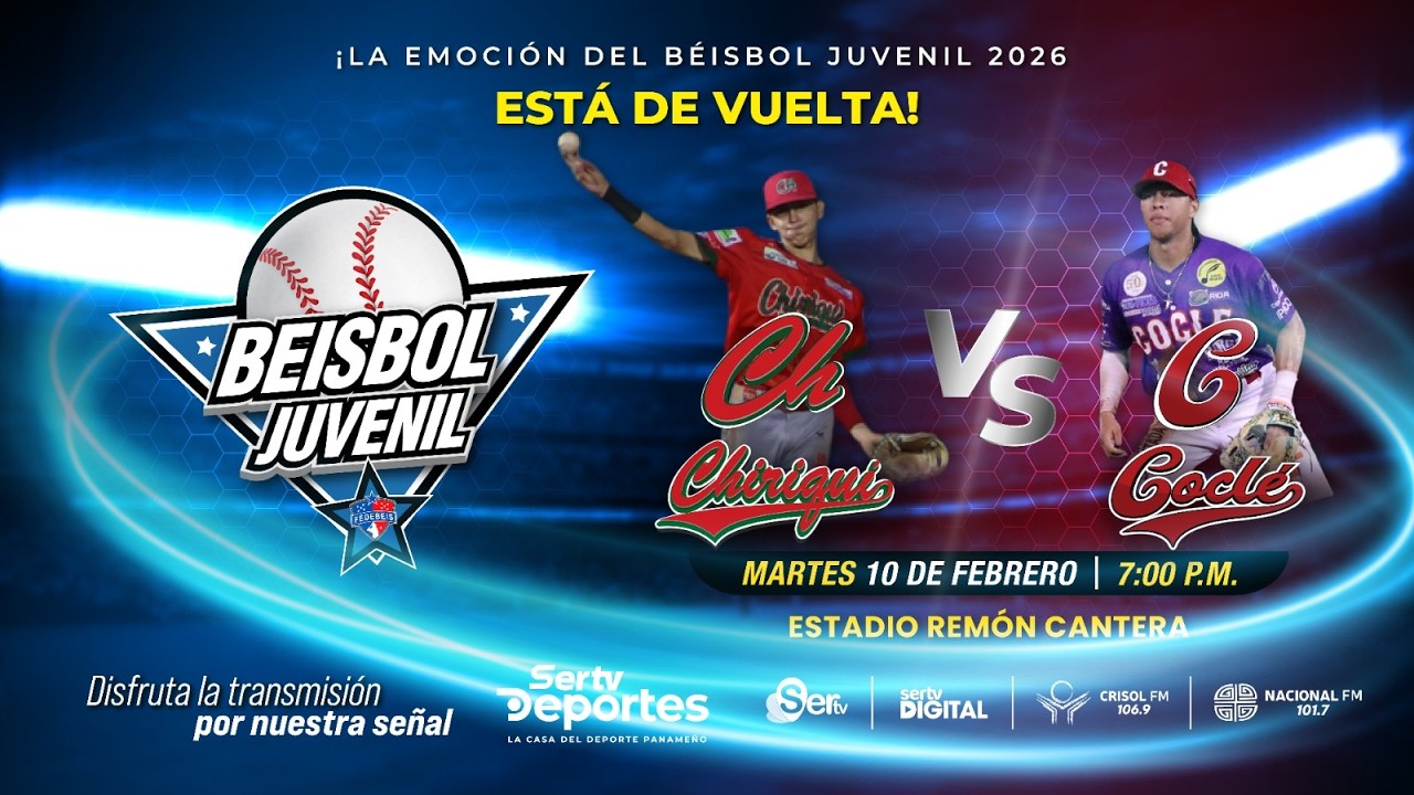 BÉISBOL JUVENIL 2026 | CHIRIQUÍ VS COCLÉ