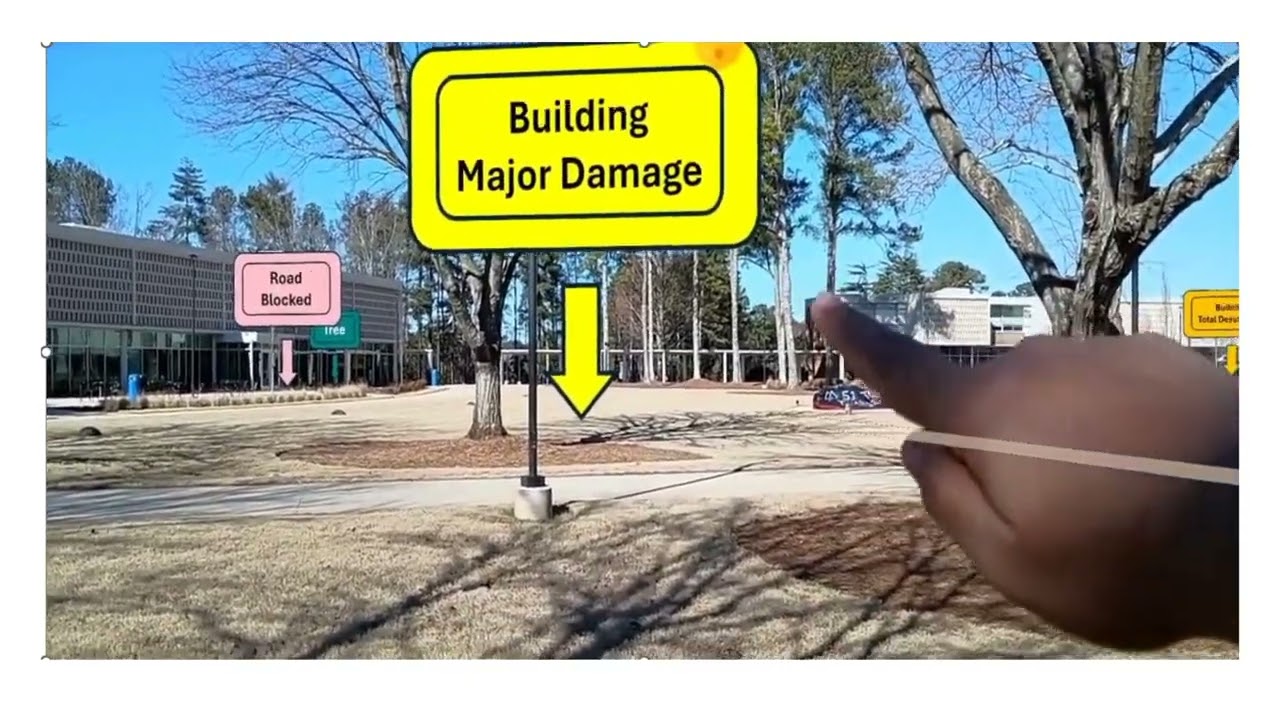 Deep Learning with Augmented Reality for Disaster Damage Assessment and Response