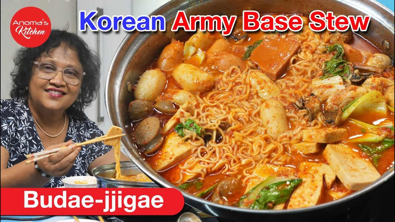 මේ තරම් රස කොරියන් කෑමක් කාලා තියෙනවද Korean Army Stew -Budae-jjigae ගෙදර කවුරුත් එක්ක කන්න රස කෑමක්