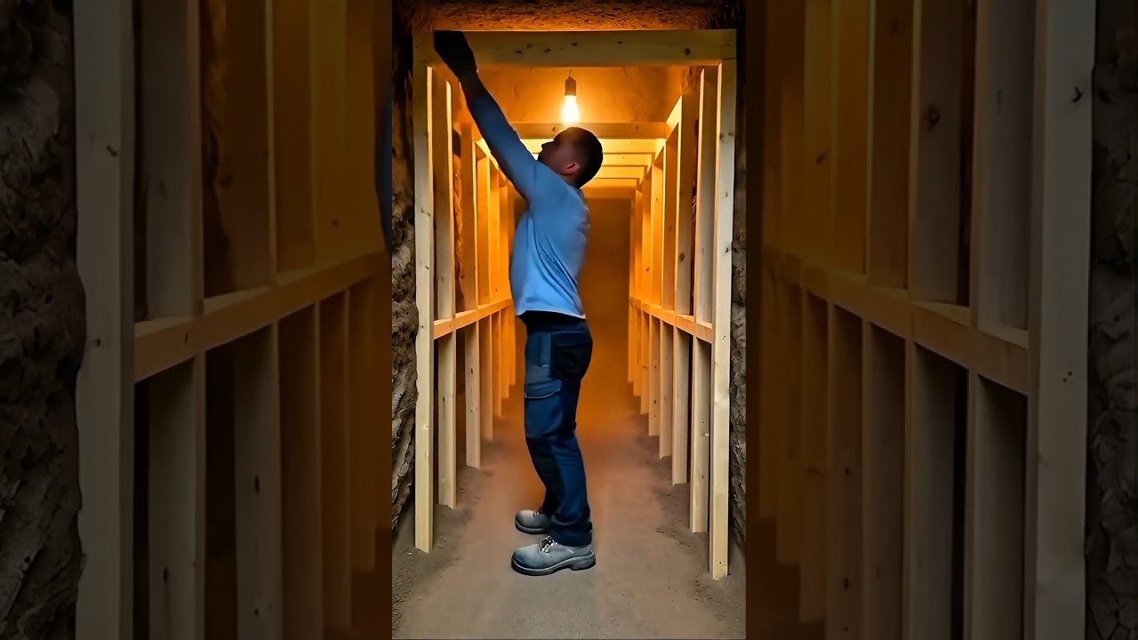 🏡 Hidden Luxury Underground Bunker Built in Backyard 🕳️✨