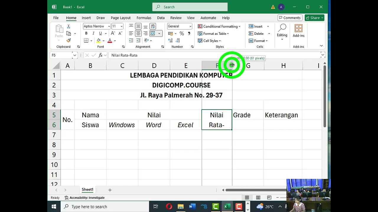 INFORMATIKA KELAS 6 SD || Ms. Excel || IF LANJUTAN || SD Ignatius Slamet Riyadi Karawang