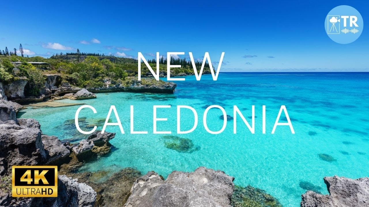 Flying over New Caledonia in 4K video with relaxing music - Travel Relaxation 4K