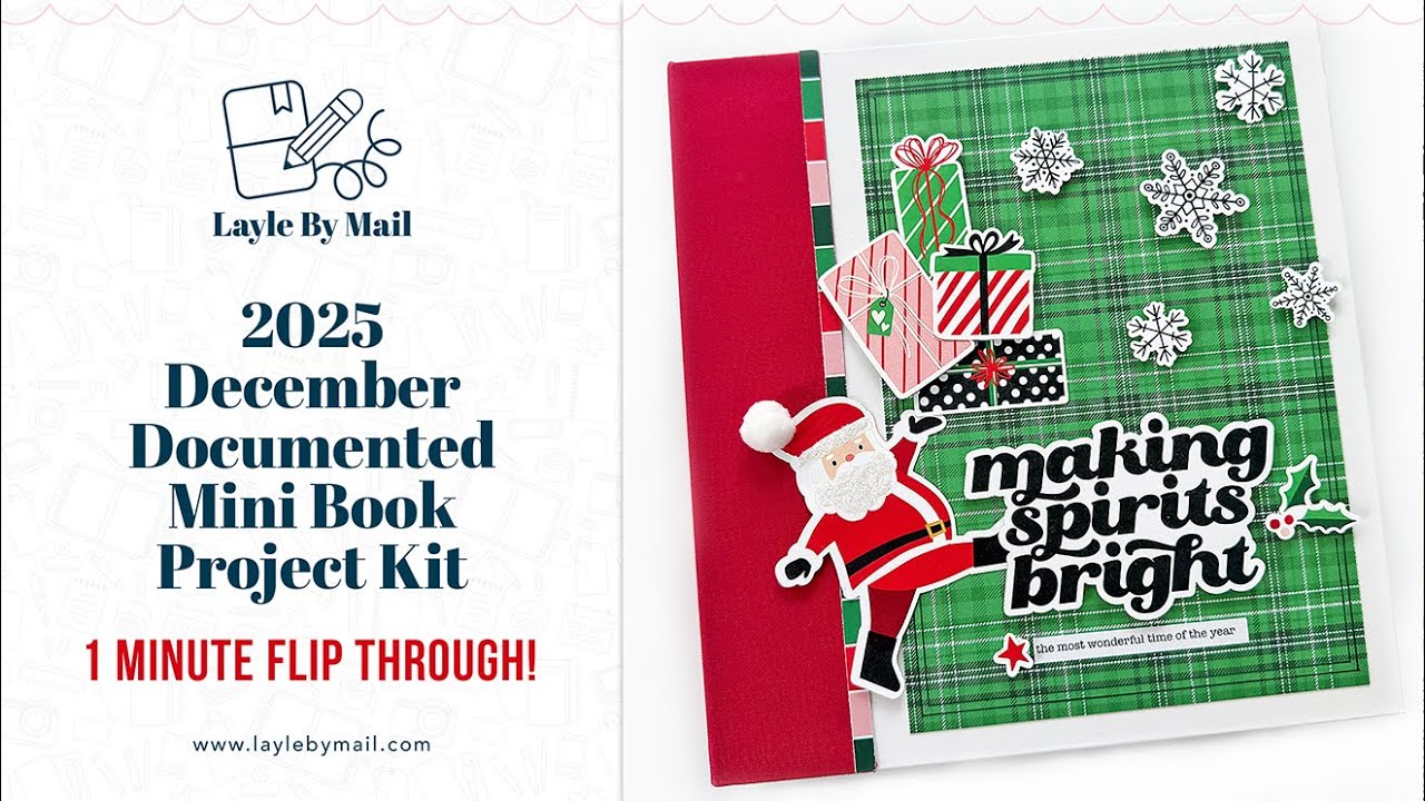 2025 December Documented Mini Book Project Kit - SHORT Flip Through Video