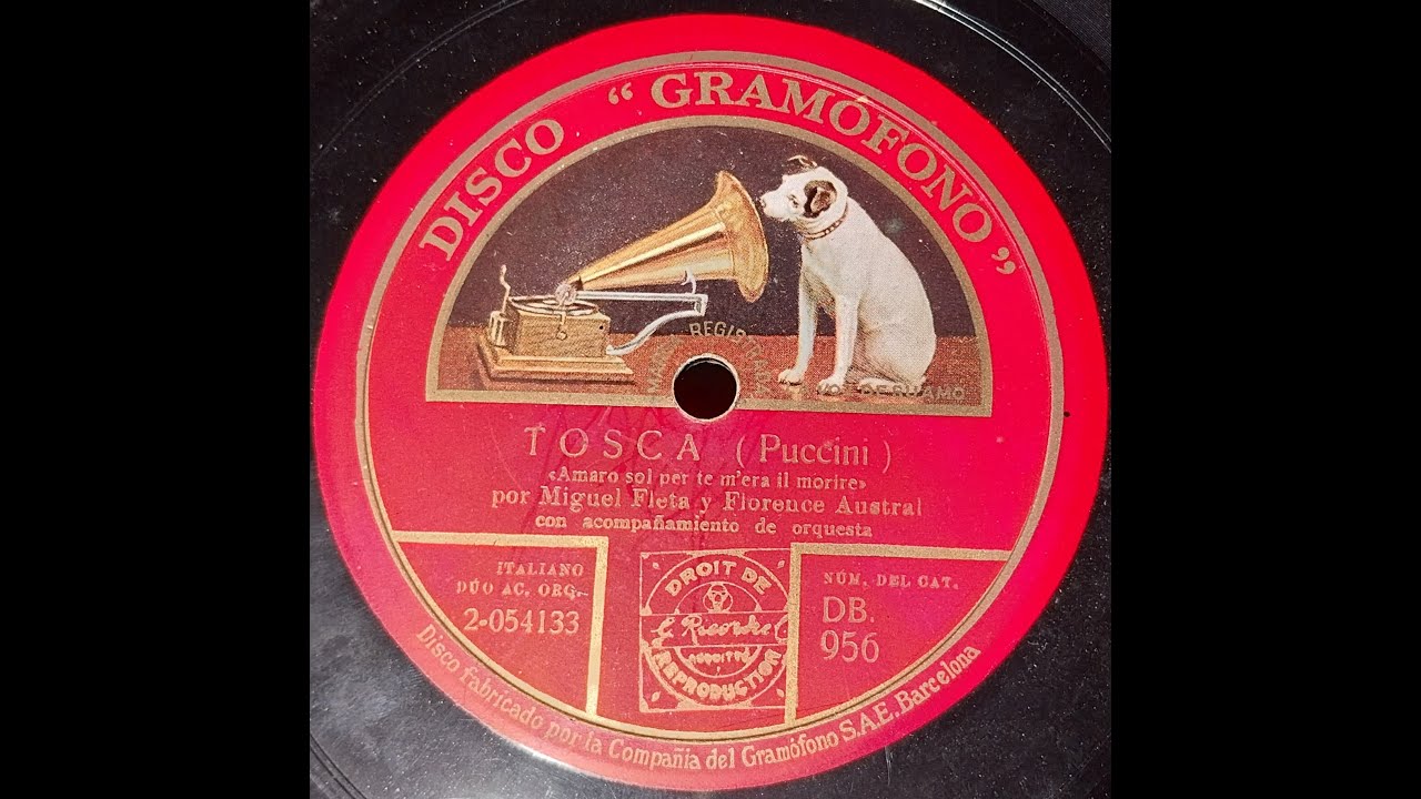 Tosca - Amaro sol per te m'era il morire - Miguel Fleta y Florence Austral