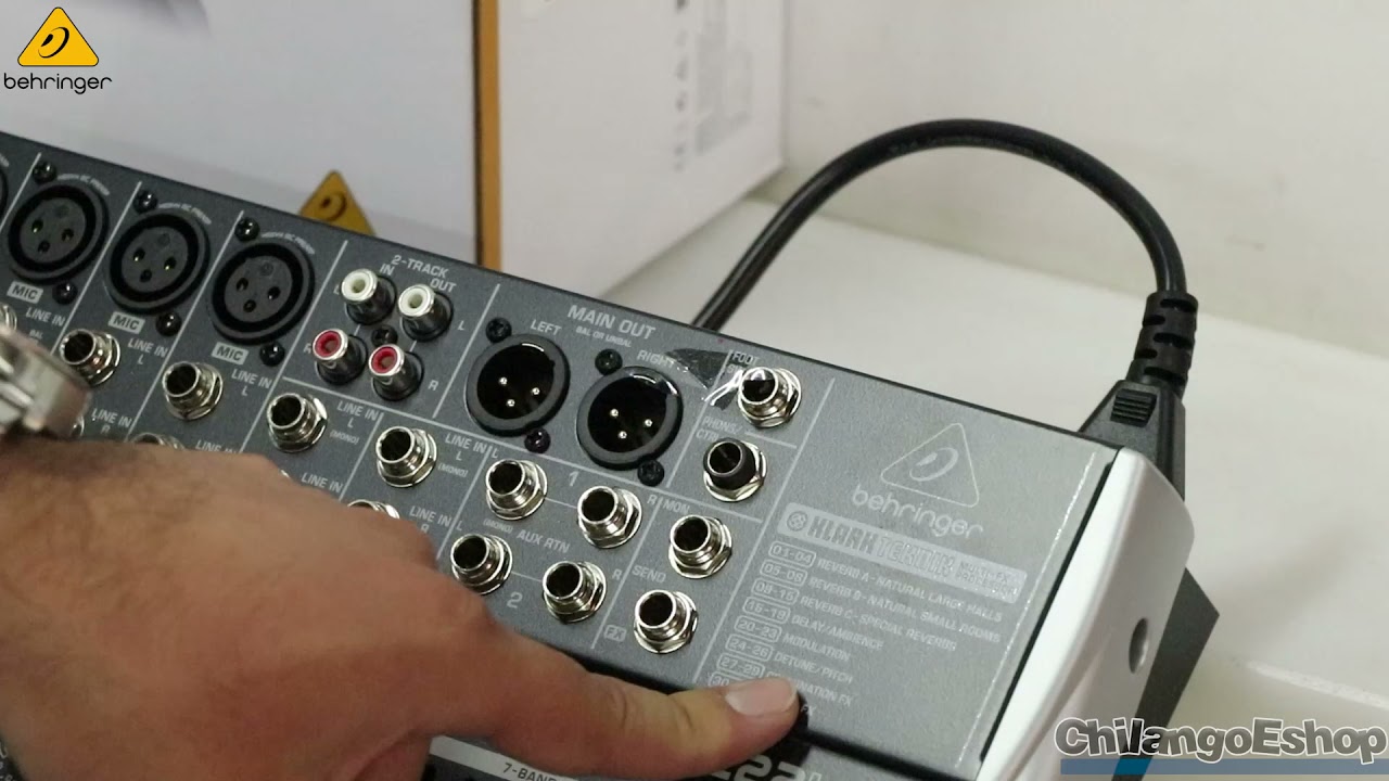 MEZCLADORA BEHRINGER XENYX QX1222USB INTERFAZ AUDIO USB CHILANGOESHOP