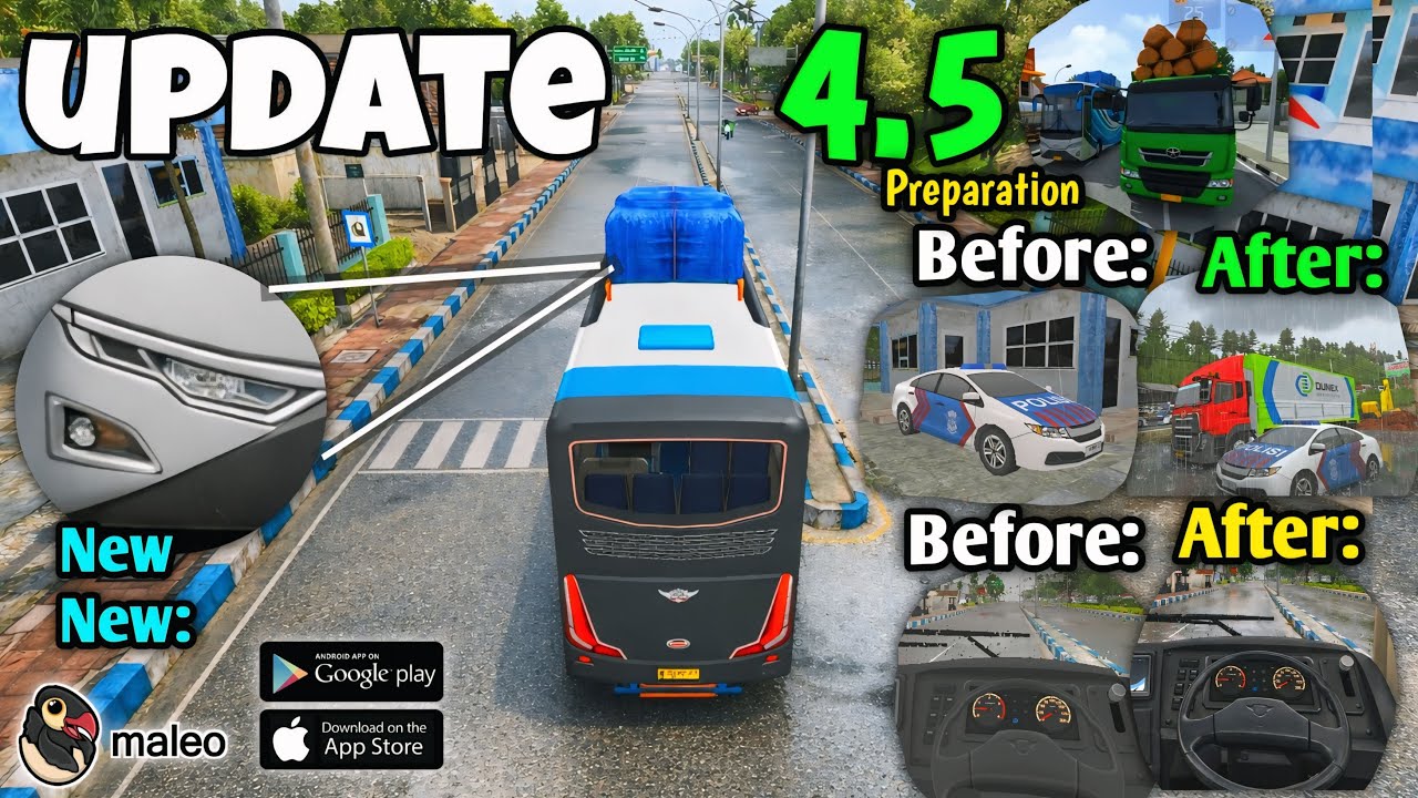 Крупнейшее обновление Bus Simulator Indonesia 4.5 — полный список изменений и дополнений.