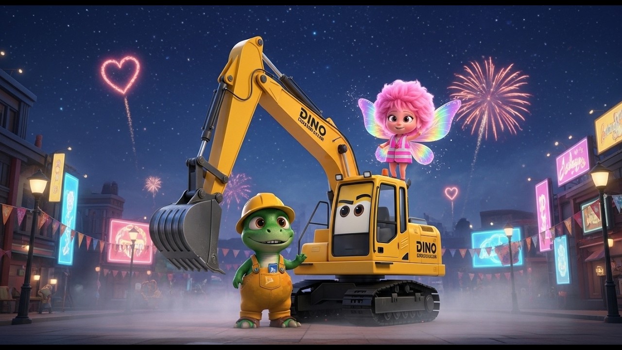 디노와 포키 보물찾기ㅣDino and Porky treasure huntㅣkids songsㅣ어린이동요ㅣ포크레인
