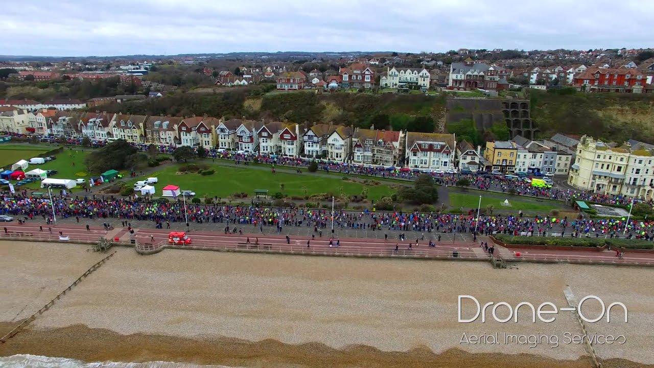 Hastings Half Marathon 2016 Aerial Footage