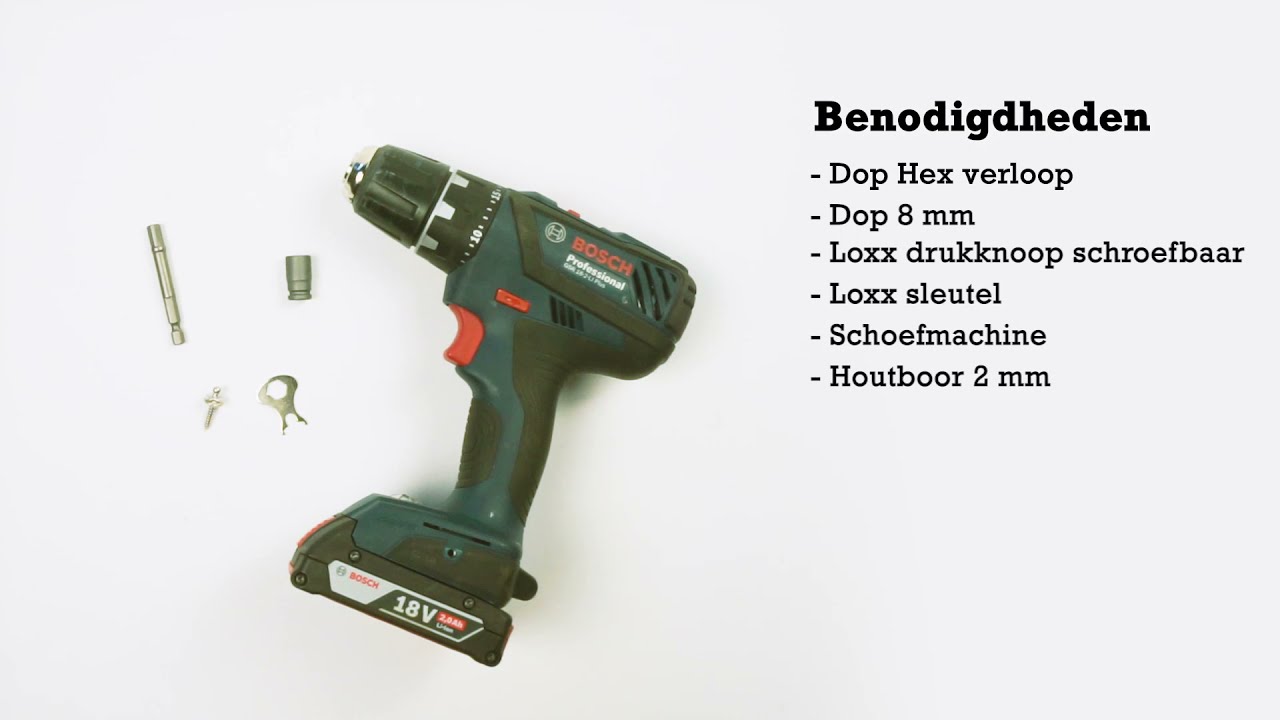Loxx schroefbaar bevestigen uitgelegd