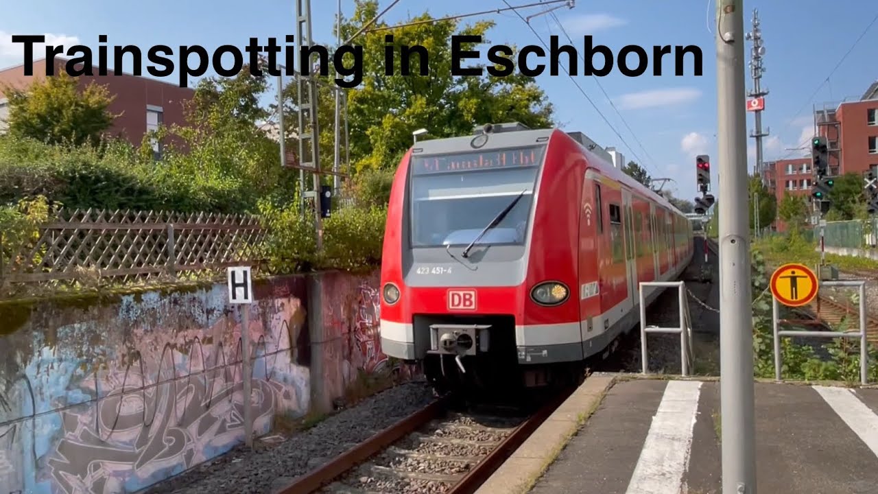 S-Bahn-Strecke zwischen Frankfurt und Taunus | Trainspotting in Eschborn #1