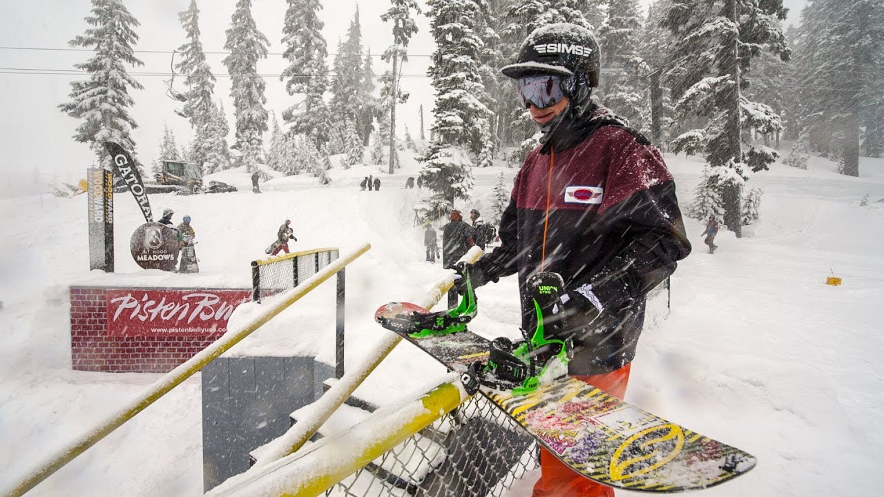 Seth Hill Snowboarding at Snowboarder Superpark 18 - 2014