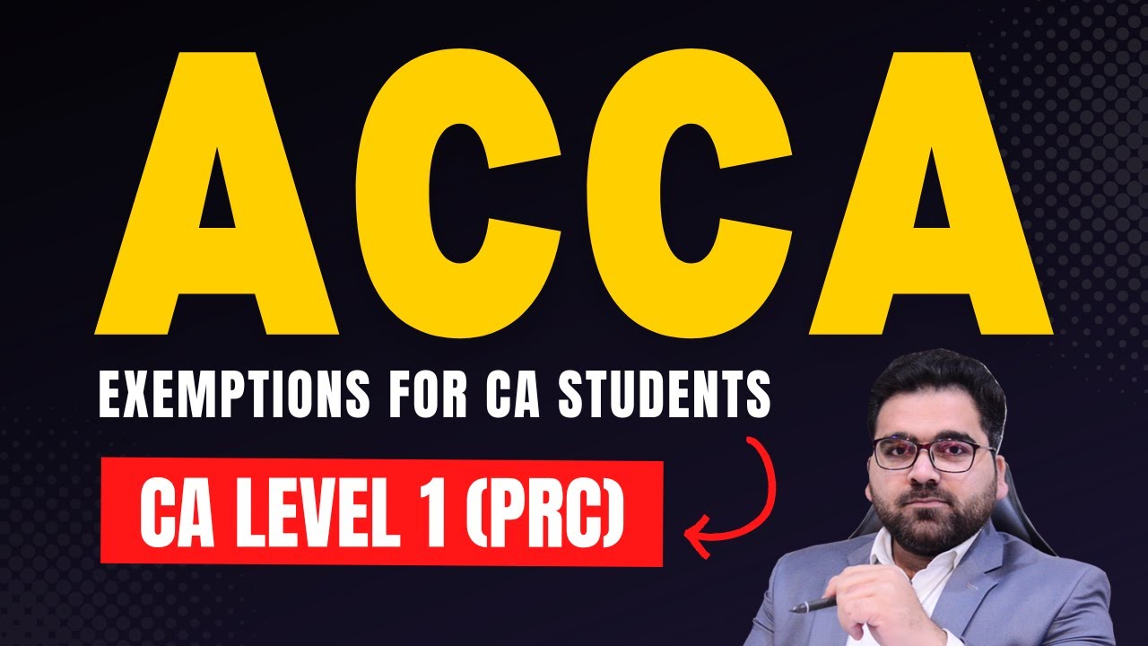 ACCA Exemptions for CA (PRC & CAF) Students | Latest Updates : Professional's Legacy