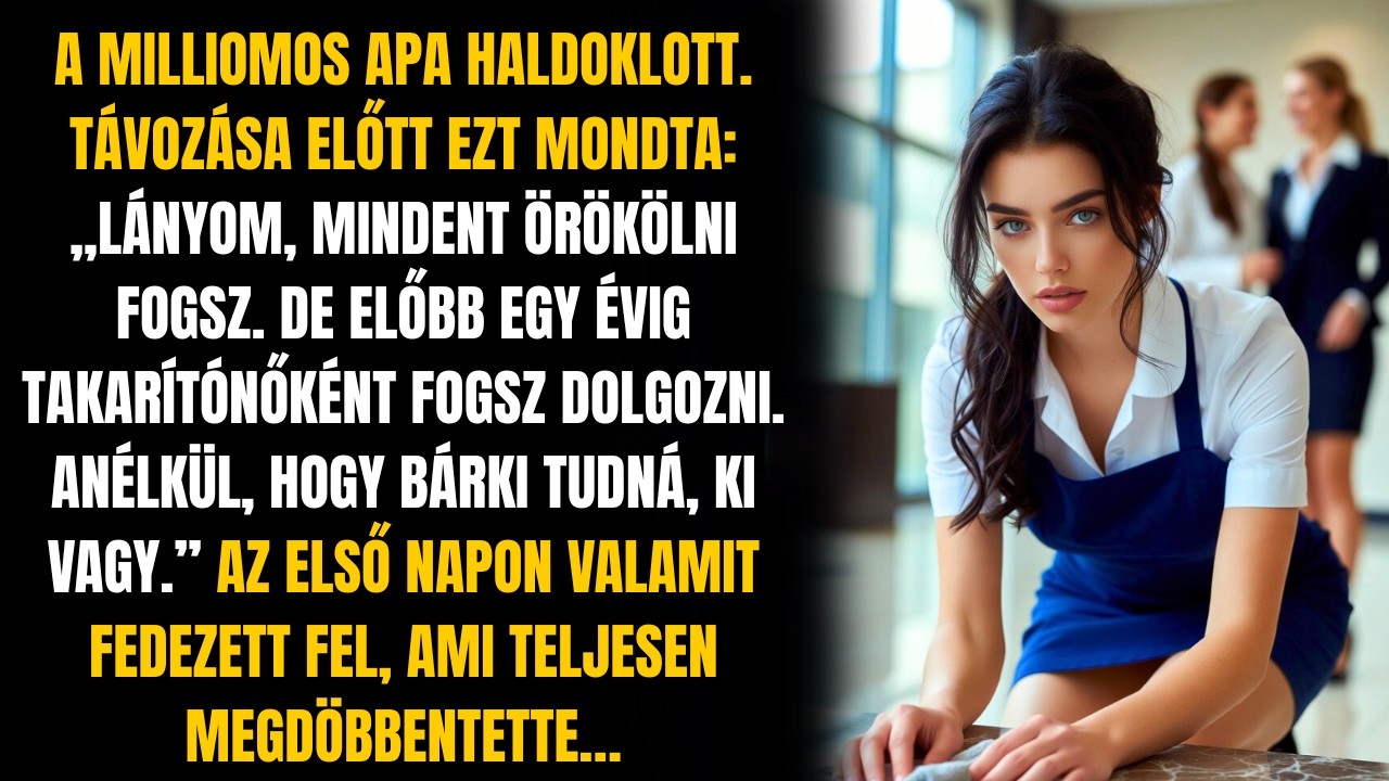 AZ ELSŐ NAPON TAKARÍTÓNŐKÉNT VALAMIT FEDEZETT FEL, AMIRE SENKI SEM SZÁMÍTOTT