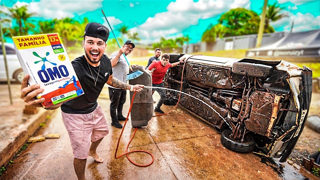 TROLAGEM - LAVAGEM COMPLETA CHEVETIN !! * até por baixo kkkkkkk * 😂