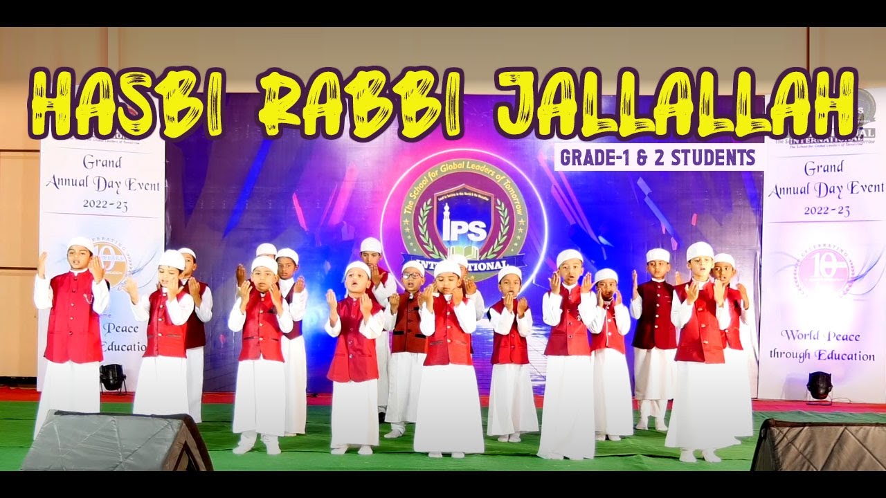 Hasbi Rabbi - Grade-1 & 2 Students - Narayankhed Branch -  IPS International Group of Institutions
