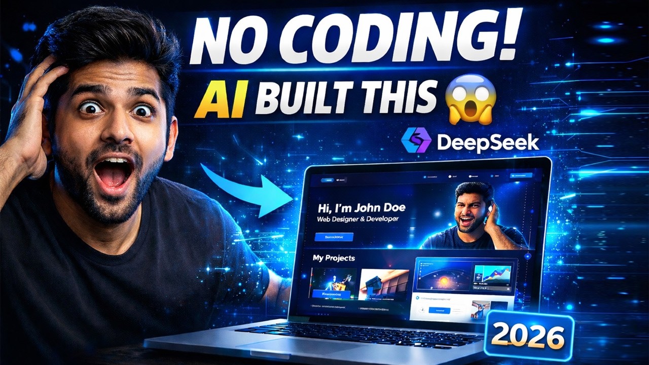 The ABSOLUTE BEST Way to Build a Portfolio Website with DeepSeek AI in 2026