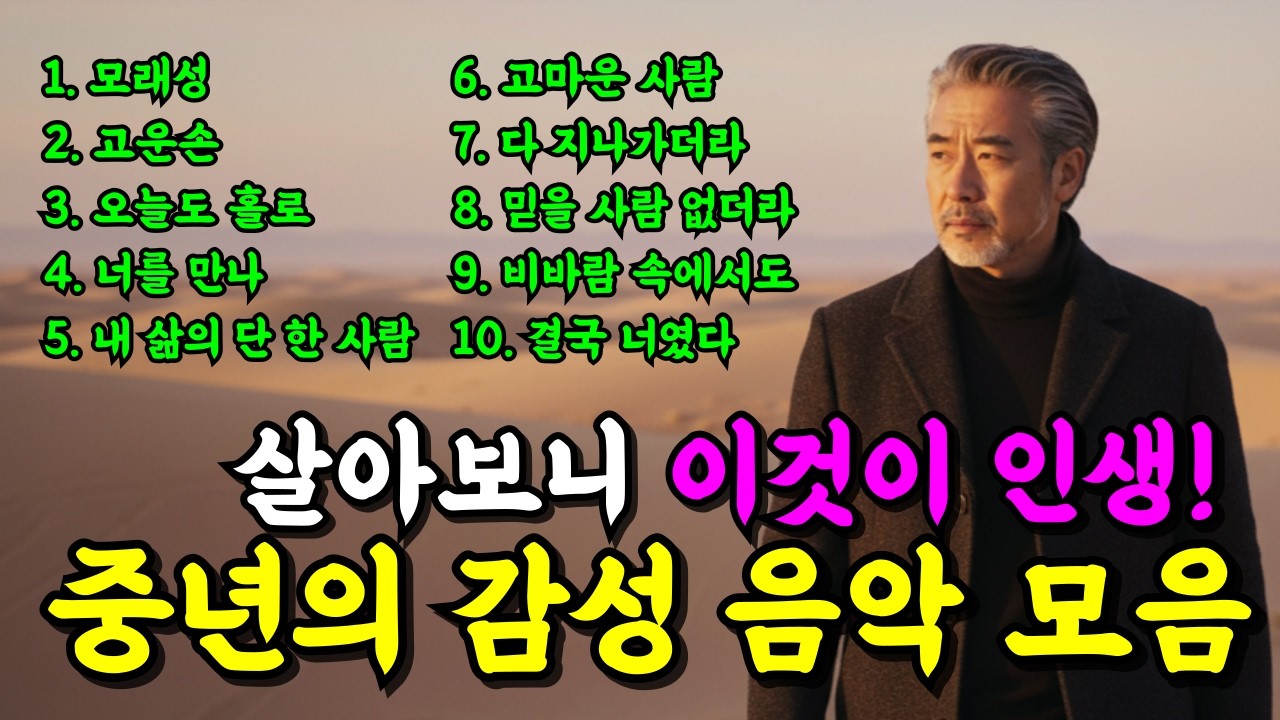 중년 감성 트로트 메들리 I 하루종일 생각나는 인생 노래 추천 베스트 모음