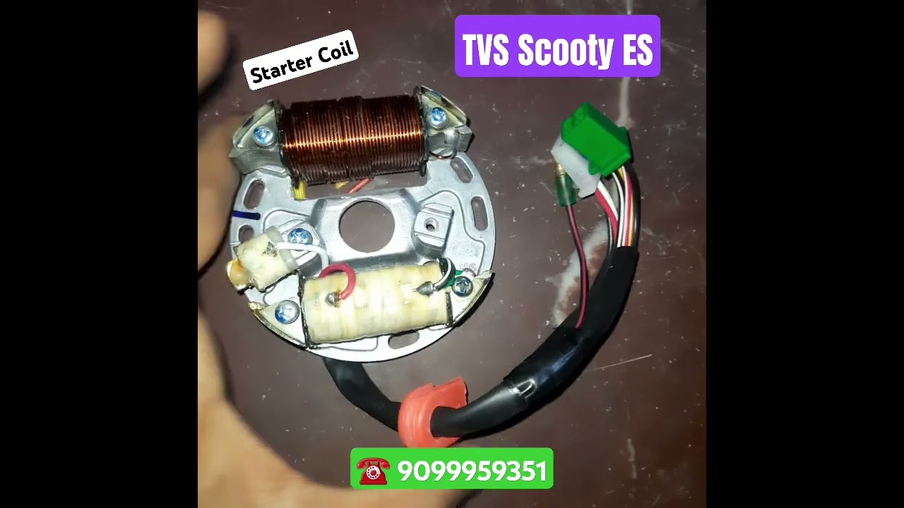 Tvs Scooty ES Starter Coil Plate Assembly #tvs #coilplateassembly #startingcoil