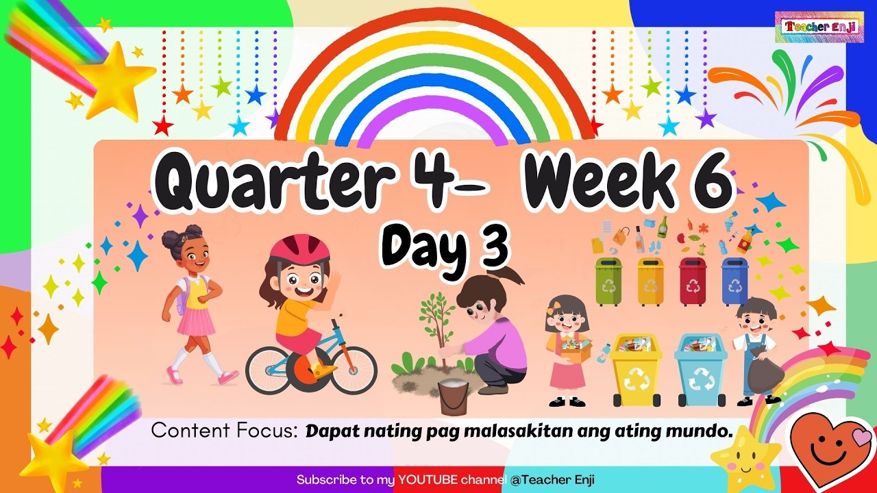 Quarter 4 Week 6 Day 3 Kinder Lesson