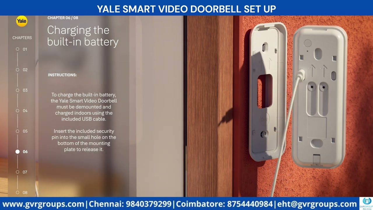 YALE SMART DOORBELL SETUP | DOORBELL | GVR Groups -