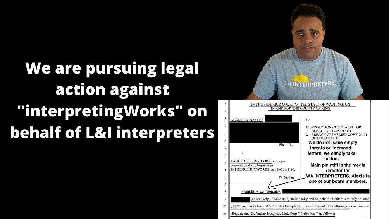 We are pursuing legal action against 