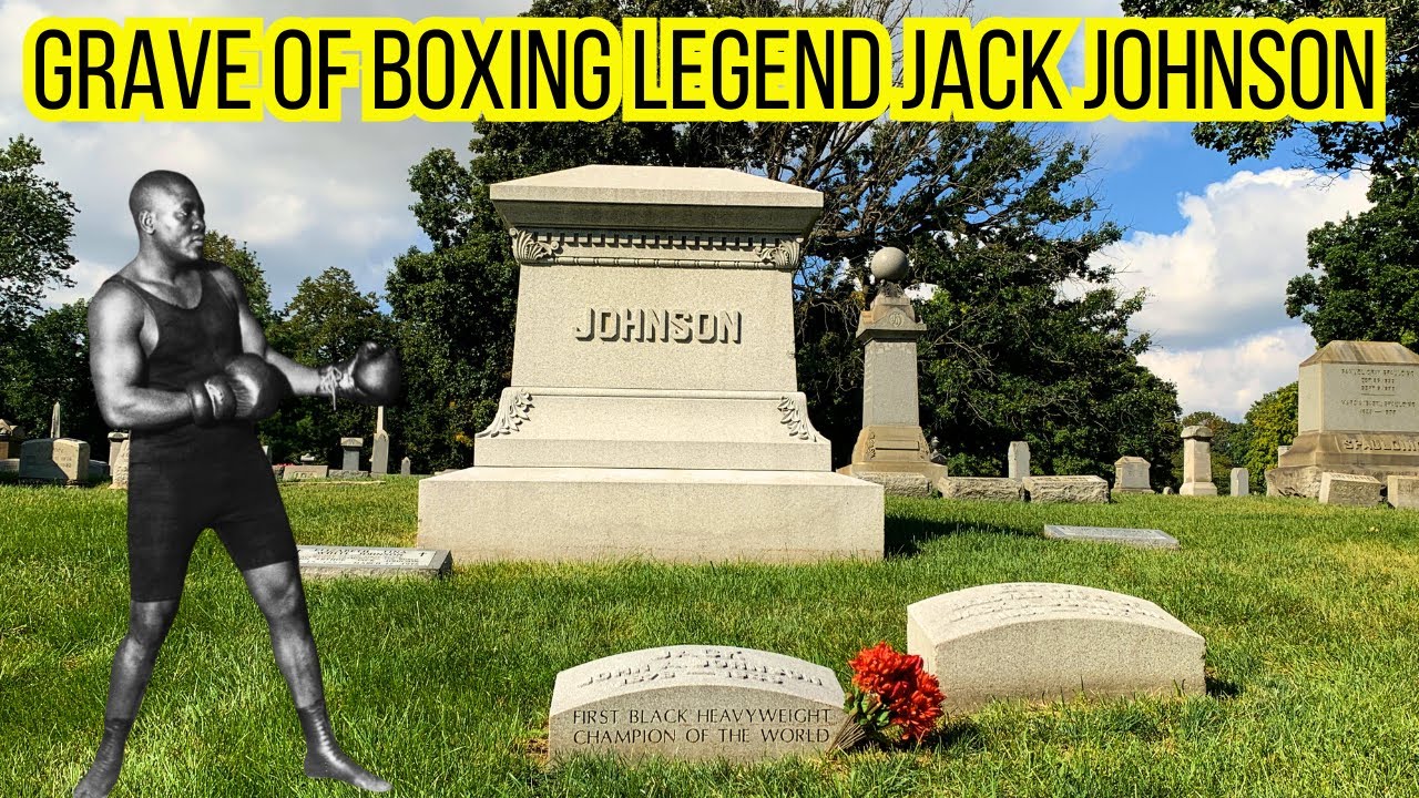 The Grave of Boxing Legend Jack Johnson