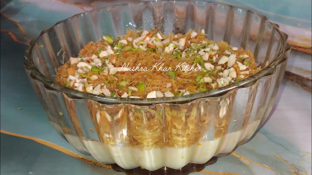 Arabian Style Delicious Kunafa Recipe For Iftar | Eid Special Dessert | @NashraKhanKitchen