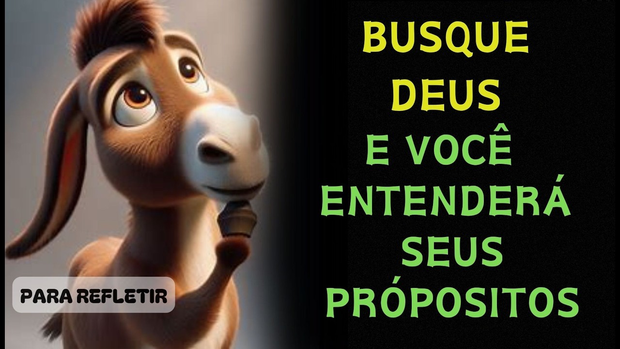 O Burro que Buscou Deus - Reflexão Edificante!