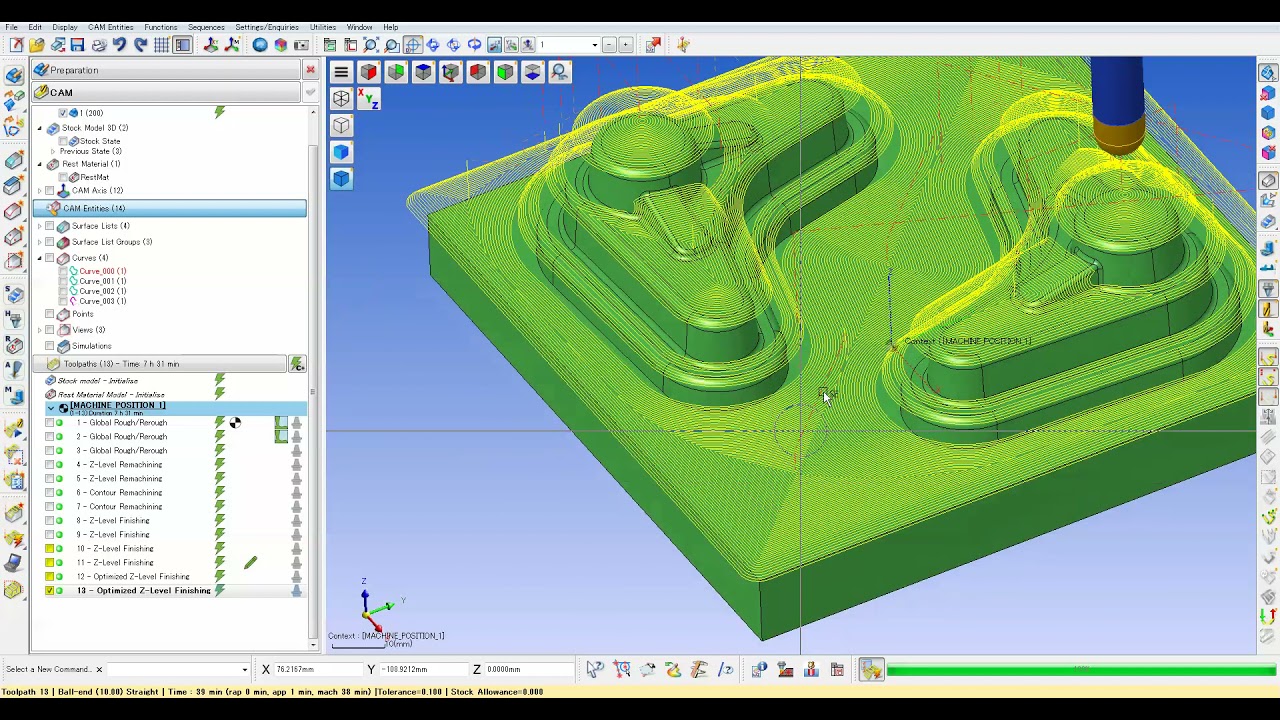 WorkNC：Optimized Z  Level Finishing #13