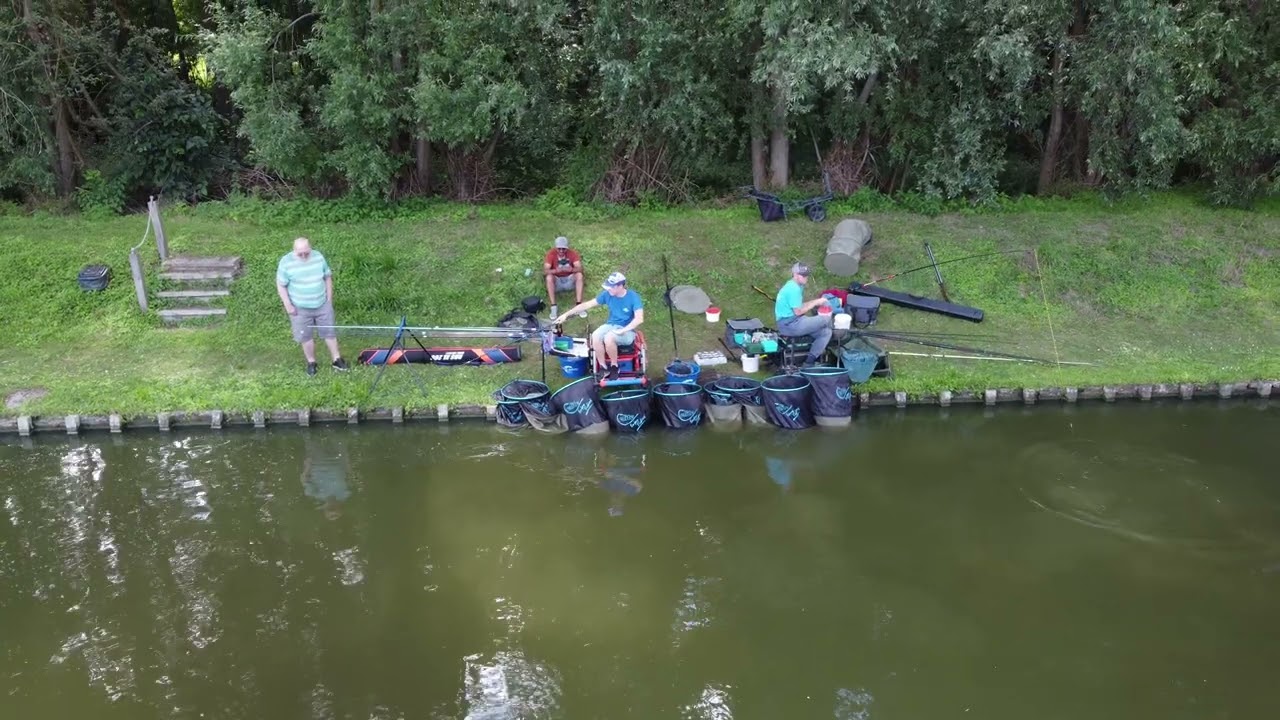 4K Drone Flying Over Pro Fishing Contest, Relaxing Time