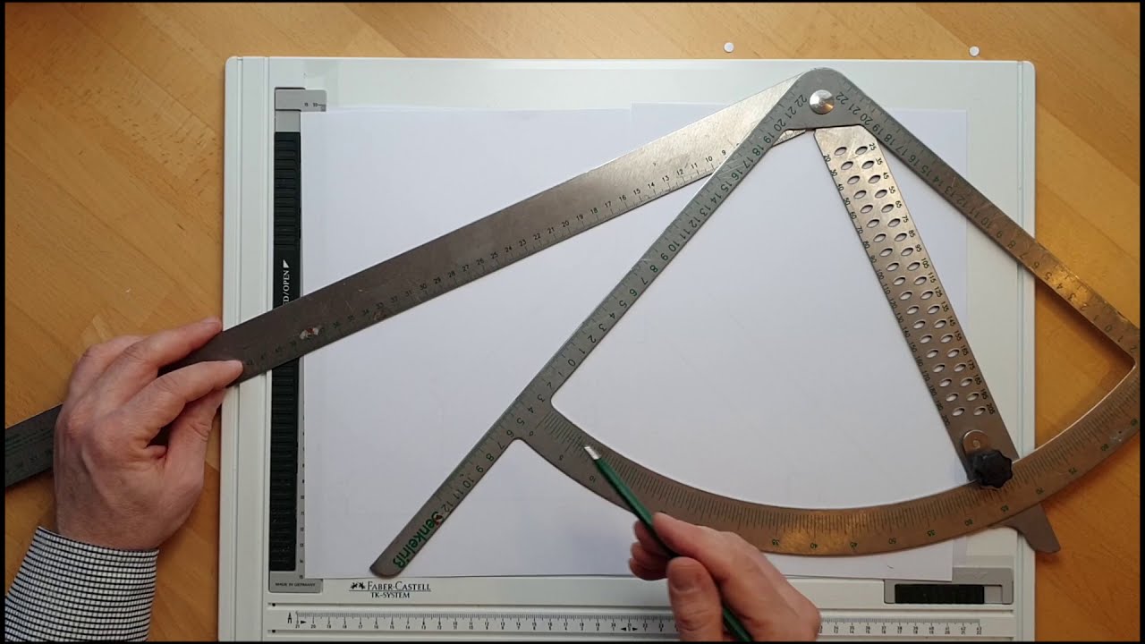 Anreißen mit einem Alphawinkel - Normalsparren