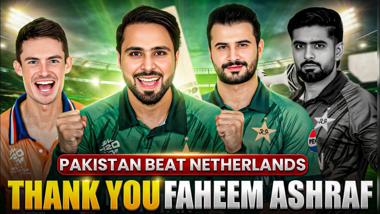 Pakistan vs Netherlands | ICC T20 World Cup 2026 | Faheem Ashraf You Beauty | Babar Azam Today 15 