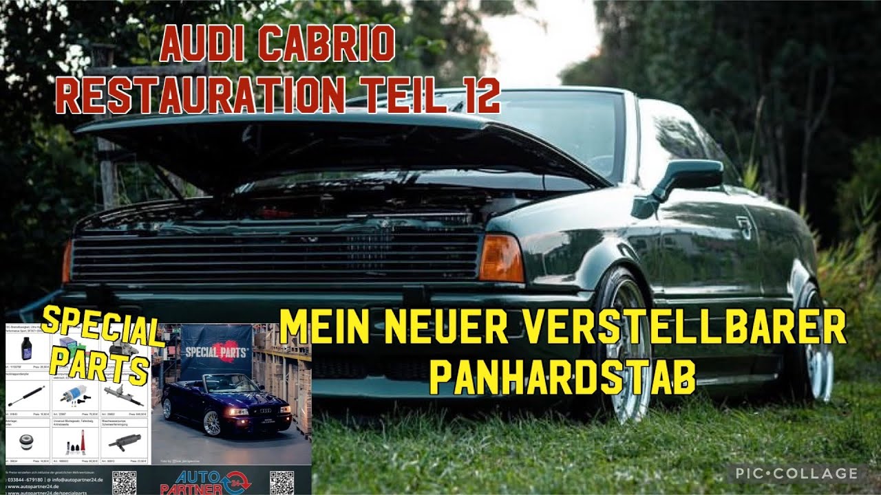 Audi Cabrio | Daisy | eigener verstellbarer Panhardstab für Audi 80 90 coupe cabrio 100 200 mit Tüv