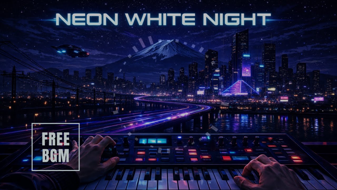 【フリー/作業用BGM】Neon White Night｜何度も聴きたくなる中毒性のあるエモい邦楽