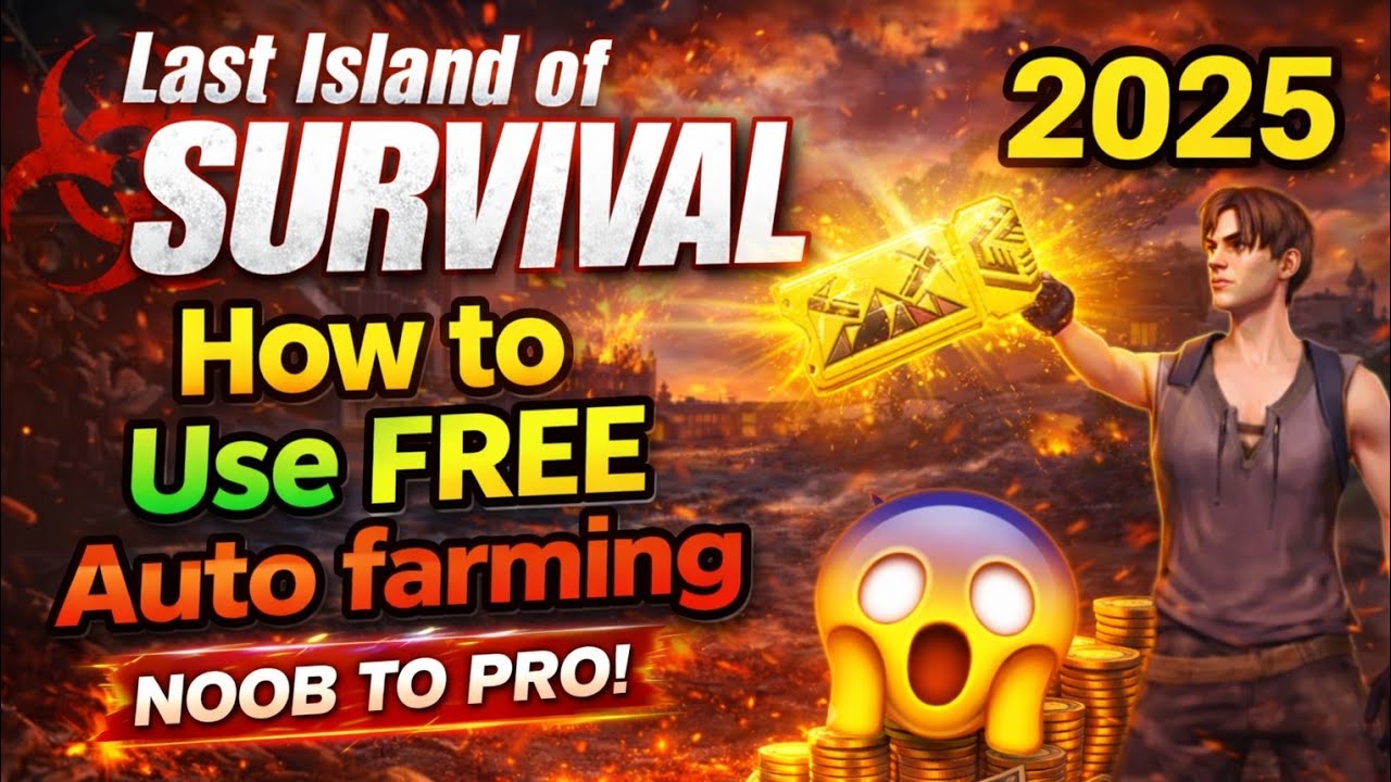 How to use free auto farming 2025 || last day rule survival || last lsland of survival