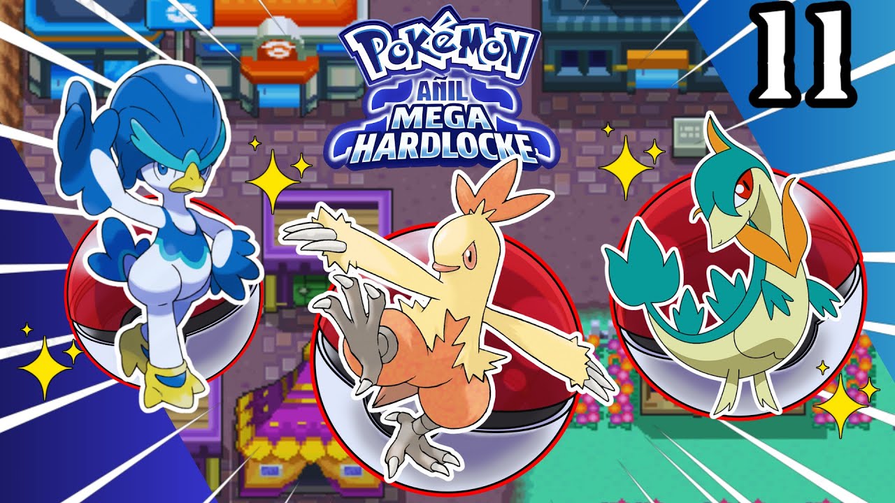 Pokémon Añil Mega Hardlocke | ¡LA SUERTE MÁS ABSURDA DEL MUNDO! 🍀🔥 | Episodio 11