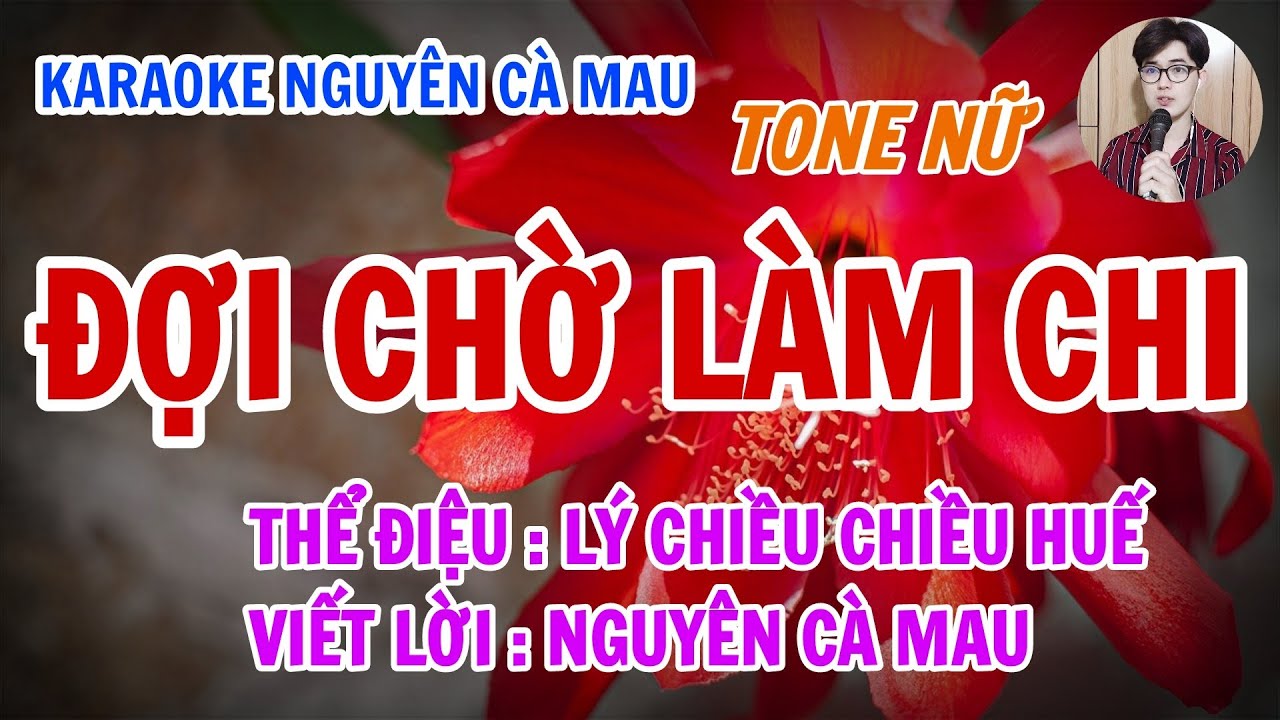 Karaoke Lý Chiều Chiều Huế_Đợi Chờ Làm Chi (Tone Nữ) | Nguyên Cà Mau 🎤 320