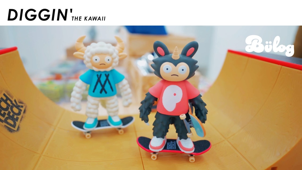 絵本作家 新井洋行氏個展「かいじゅうとスケートボード」ソフビ原形や描き下ろしの絵とキャラクターのフィギュアなど