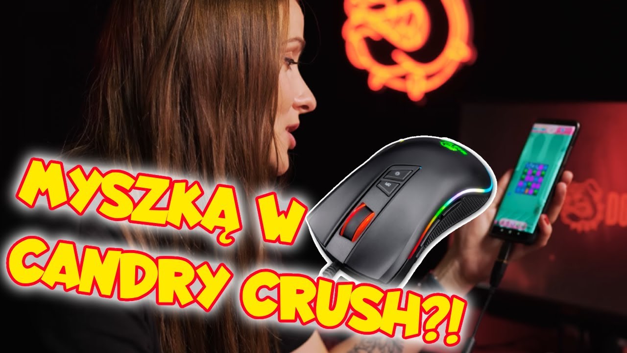 GRAMY W CANDY CRUSH MYSZKĄ... na smartfonie! | Test myszy GM700
