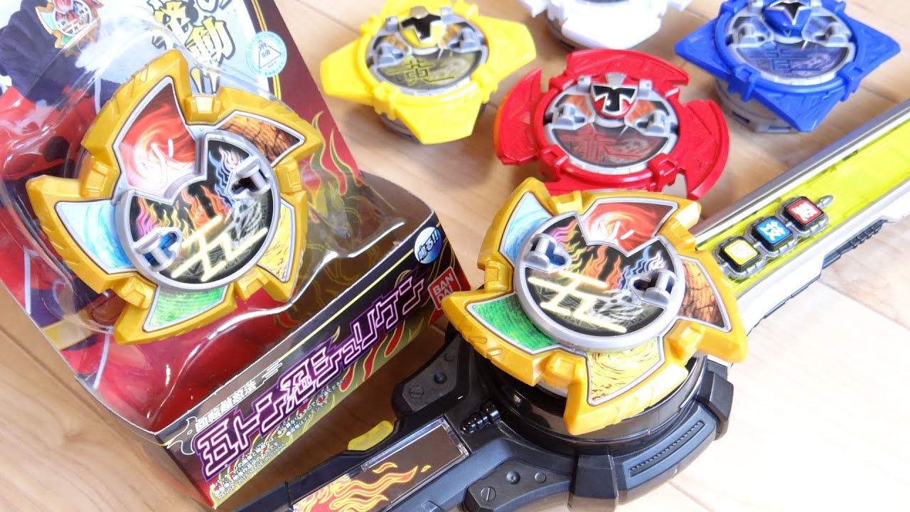 5つの忍法が発動！回転超忍法 五トン忍シュリケン レビュー！DX忍者一番刀と連動 これでニンニンバックルが完成 手裏剣戦隊ニンニンジャー