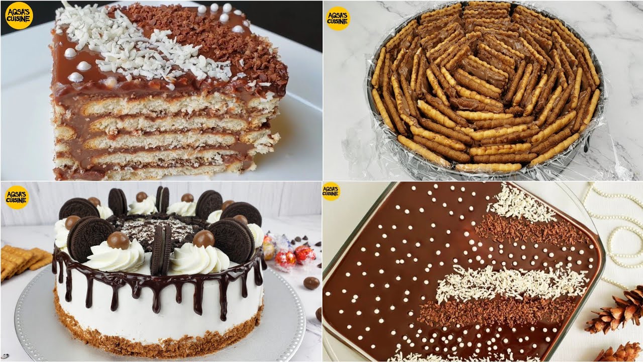 2 No Bake Biscuit Dessert & Cake Recipes For Ramadan & Eid by Aqsa's Cuisine, Biscuit Cake & Dessert