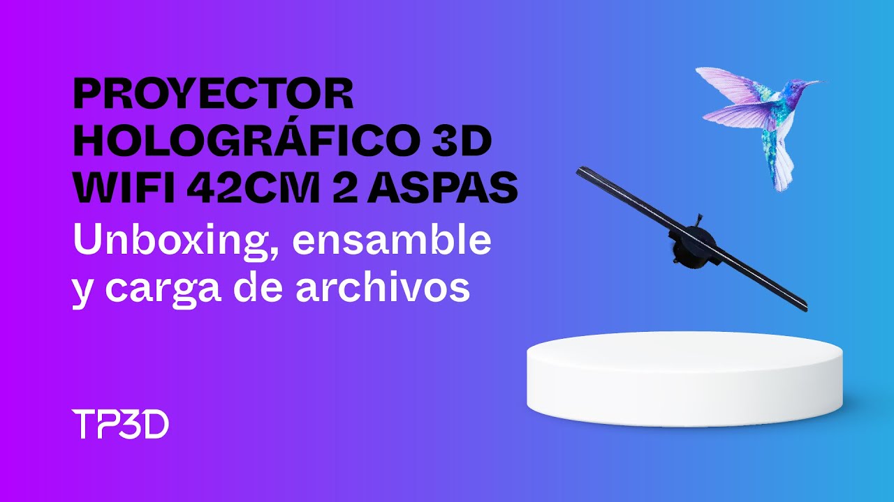 Proyector Holográfico 3D - 2 Aspas