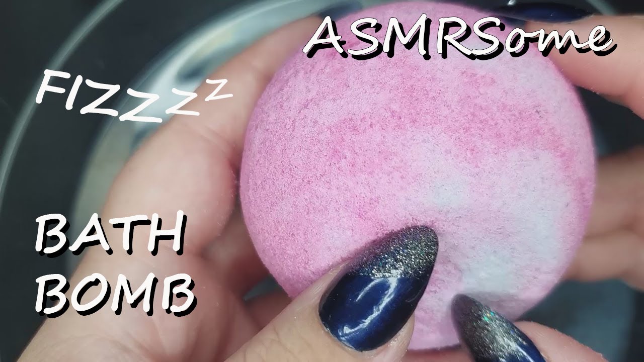 ASMR ~ Super relaxing Bath Bomb ~ FIZZzy, bubbling, munching ~ no talking