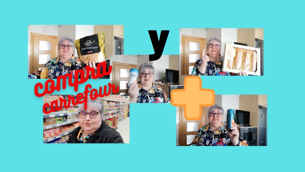 Compra Carrefour c/p + Almacén chuches #amadecasa#vlog#compras#carrefour#diaadia