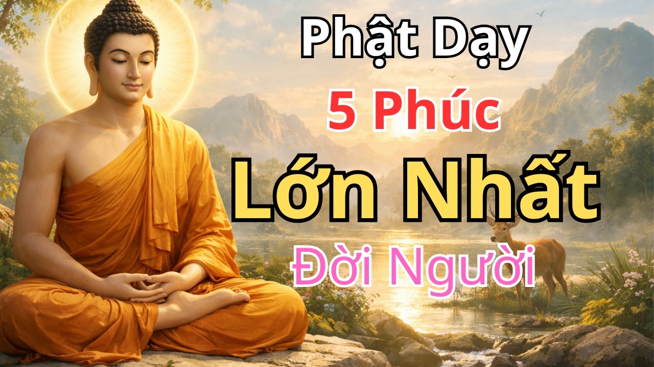 LỜI PHẬT DẠY VỀ 5 PHÚC LỚN NHẤT ĐỜI NGƯỜI – GIỮ ĐƯỢC THÌ HẬU VẬN AN NHIÊN, NHẸ VÀ BỀN