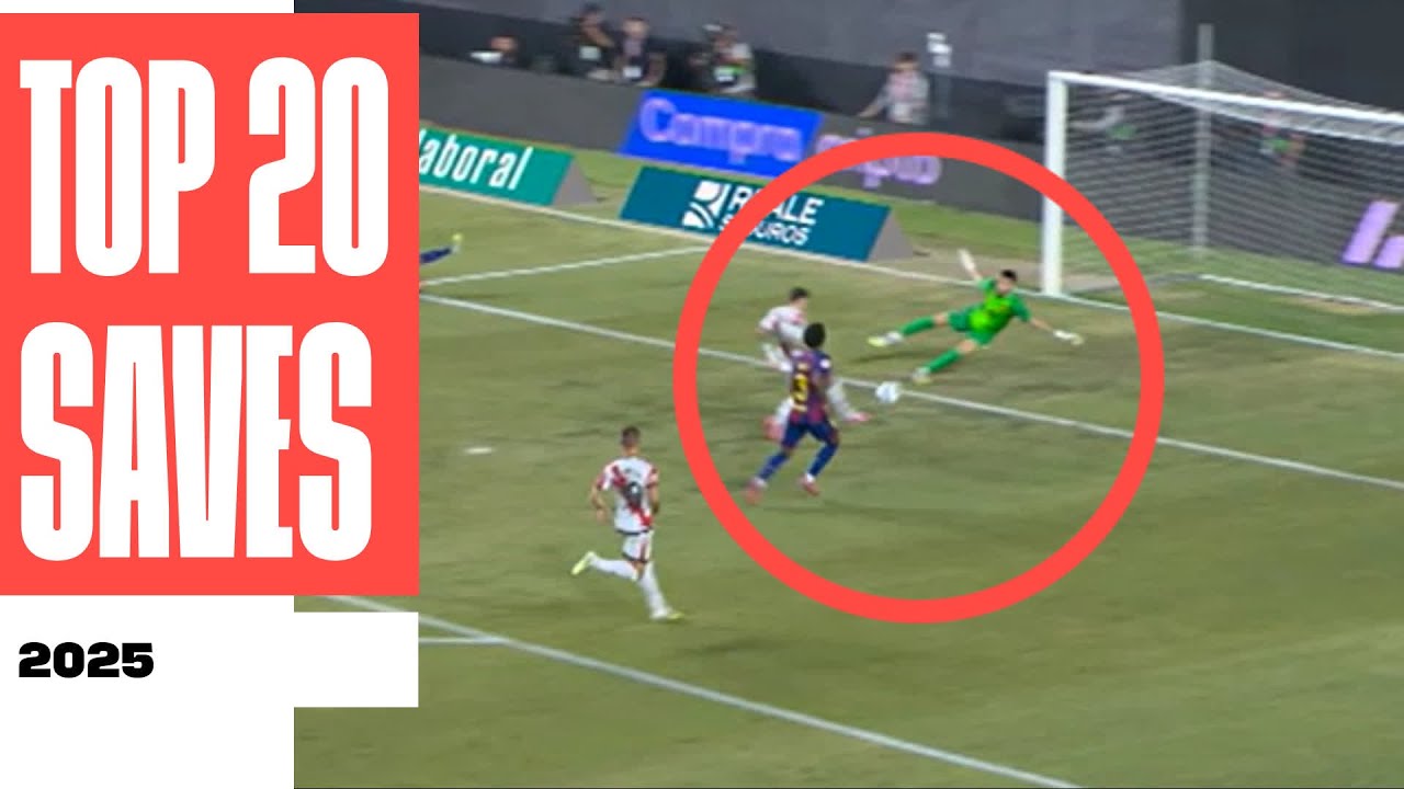 &iexcl;Las 20 MEJORES PARADAS de 2025 en LALIGA! ⛔🔝