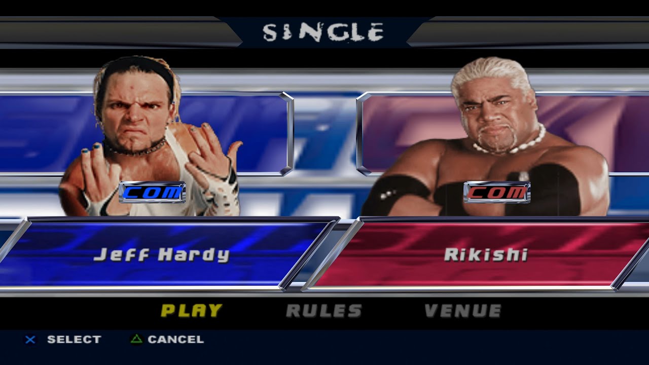WWE SmackDown! Shut Your Mouth PCSX2 - Jeff Hardy VS Rikishi [4K60FPS]