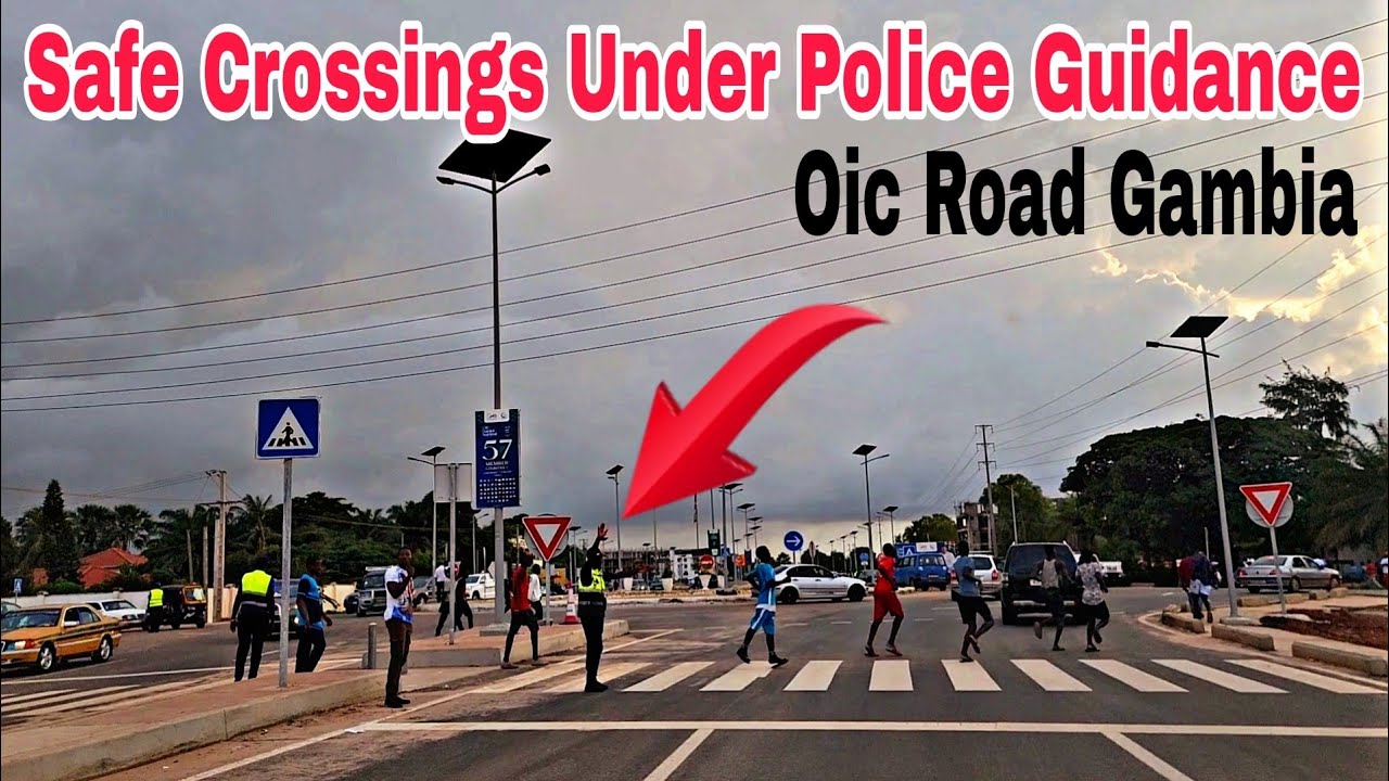 Latest OIC Road Drive | Kairaba Bridge to Senegambia | Safe Zebra Crossing with Traffic Police