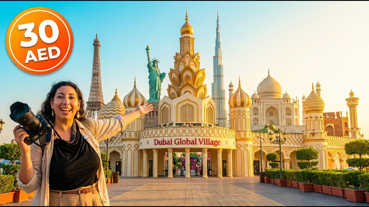 DUBAİ'DE BİR GÜNDE DÜNYA TURU! | Global Village'da Başımıza Gelenler