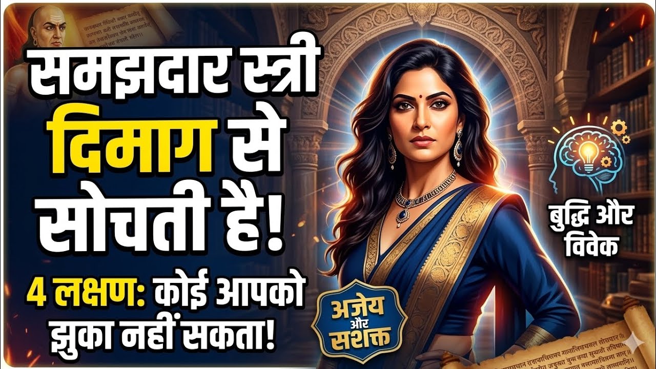 समझदार स्त्री दिमाग से सोचती है!कोई आपको झुका नहीं सकता |#ChanakyaNiti#youtubevideo#womenempowerment
